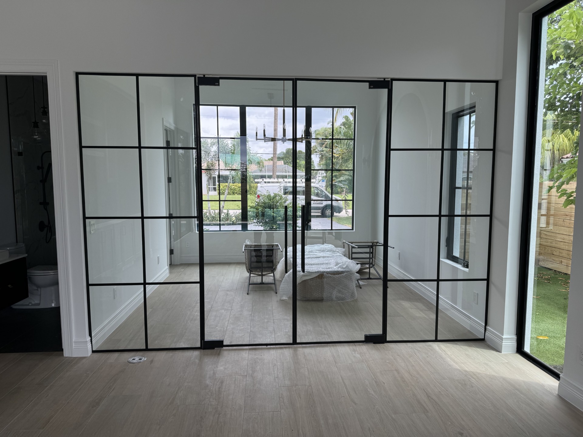 Custom glass installation by RG Glass