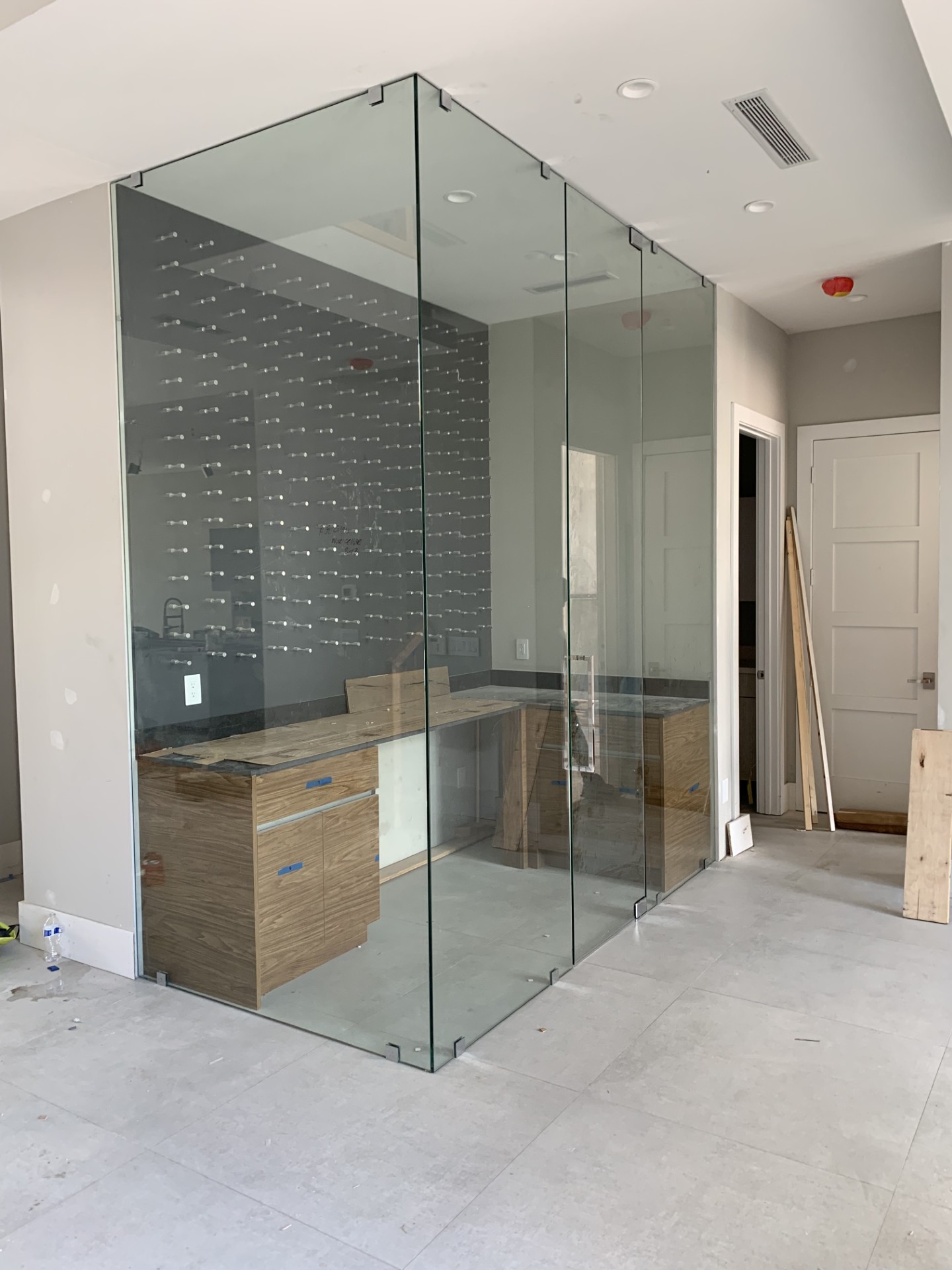 Completed South Florida custom glass project by RG Glass