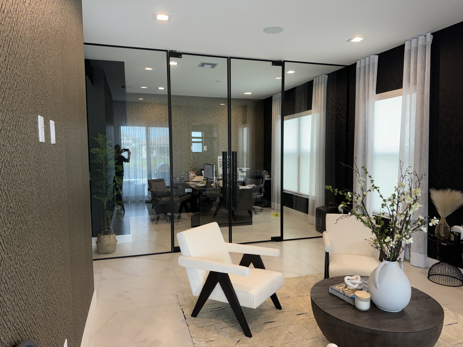 Custom glass installation by RG Glass